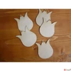 Kép 1/2 - Fatábla felirat, Fa figura tulipán 10cmx3mm 5db/cs