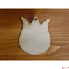 Kép 2/2 - Fatábla felirat, Fa figura tulipán 10cmx3mm 5db/cs