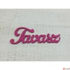 Kép 1/3 - Fatábla felirat Tavasz" magenta 15cm