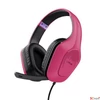 Kép 1/6 - Fejhallgató mikrofonnal gaming TRUST GXT415 Zirox rózsaszín
