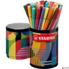 Kép 4/5 - Filctoll készlet Stabilo hengeres fém doboz, 1 mm, Pen 68 ARTY 45 különböző szín