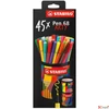 Kép 5/5 - Filctoll készlet Stabilo hengeres fém doboz, 1 mm, Pen 68 ARTY 45 különböző szín