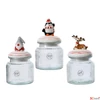 Kép 1/2 - Fűszertartó karácsonyi 24' üveg, 3 féle Só+borsszórószett Porcelán 20cm sdkae