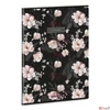Kép 1/2 - Füzet 87-40 A4 kockás Ars Una Extra kapcsos Flowery black (5374) 25 53123749 A/4-es négyzethálós 40lapos 75g