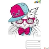 Kép 2/4 - Füzet 12-32 A5 vonalas Victori 32lap Victoria COOL by Funky Animals 3.osztályos füzet