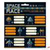 Kép 1/2 - Füzetcímke Ars Una 3x6db Space Race (5143) 22 53831439 csomagolt Ars Una kollekció