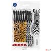 Kép 1/4 - Golyóstoll 0,27mm Zebra kupakos, vegyes testszín, Animal Doodler`z, kék