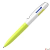 Kép 2/4 - Golyóstoll 0,5mm Schneider nyomógombos, négyszínű, Take 4 Neon, sárga-fehér