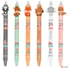 Kép 2/2 - Golyóstoll radírozható 0,5mm Little Foxes 6 minta kék írás Colorino