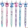 Kép 1/2 - Golyóstoll radírozható Stitch Pasztell kék íráskép Colorino