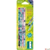 Kép 1/2 - Grafitceruza HB Stitch háromszög radírral 4 db/bliszt Colorino
