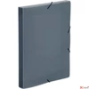 Kép 1/2 - Gumia mappa A4 VIQUEL Coolbox 30mm PP műanyag áttetsző füst Iratrendezés VIQUEL 021338-09