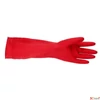 Kép 2/2 - Gumikesztyű háztartási latex extra hosszú 38cm S méret BONUS piros