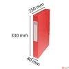Kép 4/6 - Gumis mappa A4 Exacompta karton, A4, 40 mm, piros