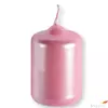 Kép 2/2 - Adventi gyertya metál pasztel Rózsaszín 4x4x6cm darabos! a termék ára 1db-ra értendő!