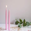 Kép 1/2 - Gyertya kónusz 26cm rózsaszín darabos! a termék ára 1db-ra értendő!