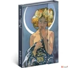 Kép 1/3 - Határidőnapló B/6 2026 Alphonse Mucha 11×16cm mágneszáras Realsystem 2026 kollekció!