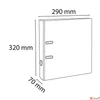 Kép 2/7 - Iratrendező 70mm Exacompta A4, PVC, kék