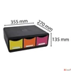 Kép 3/4 - Irattároló műanyag Exacompta 3 fiókos, Iderama Toolbox, fekete