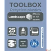 Kép 4/4 - Irattároló műanyag Exacompta 3 fiókos, Iderama Toolbox, fekete