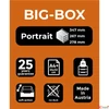 Kép 6/6 - Irattároló műanyag Exacompta 4 fiókos, Big-Box Office, szürke