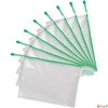 Kép 2/2 - Irattartó tasak A4 djois Cipzáras PVC, hálós, 330x240 mm, zöld 