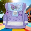 Kép 8/9 - Iskolatáska Belmil ergonómikus Classy Purple Blue Butterfly pillangós BL40313AG61L