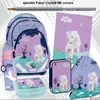 Kép 1/6 - Iskolatáska szett Ars Una 25 Cute Animals Unicorn  táska, tolltartó tornazsák, kulacs, gumis mappa uzsonnásd