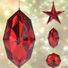 Kép 5/7 - Karácsonyfa dísz Gyémánt 3féle piros KPM25