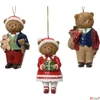 Kép 2/5 - Karácsonyfa dísz maci 1 álló maci 3 féle 6x4x11cm  SDKAE25 1db/ár