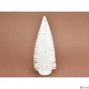 Kép 1/2 - Karácsonyi dekor figura Dekor fenyő fehér 21cm Karácsonyi asztal-koszorú dekoráció