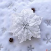 Kép 1/3 - Karácsonyi dekor virág mikulásvirág csiptetős 16x3cm  SDKAE25
