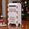 Kép 2/2 - Karácsonyi dekor postaláda 24' fém óriás postaláda fehér 48x26x56 26.5cmx22.5cmx56cm sdkae 1db/á