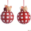 Kép 4/4 - Karácsonyi fenyődísz gömb 24' kerámia üveg, glitteres 2féle minta 1/db D.8,5cm sdkae kézzel festett