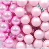 Kép 4/4 - Karácsonyi gömb 2,5cm Gömb betűzős üveg 2,5cm rózsa rózsaszín rózsaszín matt/fényes S/144/doboz