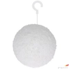 Kép 2/2 - Karácsonyi gömb havas akasztós hungarocell 3.5cm fehér S/24