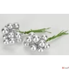 Kép 1/2 - Karácsonyi gyöngy pick 1cm Gyöngy betűzős ezüst 24db/csomag [5998997714756]