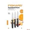 Kép 1/2 - Fiskars 21cm hússzeletelő Functional Form 3db-os 11cm-es fekete IF1057539
