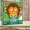 Kép 1/6 - Kreatív foglalkoztató füzet bélyegzős TRODAT "Creativ Pixelstamp" állatok