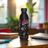 Kép 2/2 - Kulacs fém 600ml Ars Una 24'' duplafalú Black Hibiscus (5394) 56333947 Prémium minőség