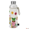 Kép 1/2 - Kulacs Üvegflaska 550ml Kid party, neoprén védőhuzattal Borosilicate üveg