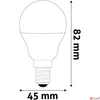 Kép 3/4 - LED izzó E14 kisgömb G45 6 5W 806lm 6400K AVIDE