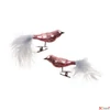 Kép 1/2 - Madár csipeszes pink Fényes üveg 12cm