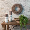 Kép 1/3 - Gyertyatartó fehér mécsestartó Tealight rd Mikela M white 22cm SDDST53