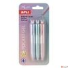 Kép 1/3 - Mini zseléstoll, 0,5 mm, nyomógombos, APLI "Pocket Gel", vegyes pasztell színek