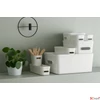 Kép 2/5 - Műanyag tárolódoboz 1,3liter SMARTSTORE Compact Slim fehér