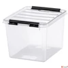 Kép 1/7 - Műanyag tárolódoboz 3liter fekete fogantyúkkal SMARTSTORE Classic 3 átlátszó