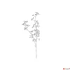 Kép 2/3 - Selyemvirág - művirág bogyós Berry branch silver 92cm ezüst SDDST53