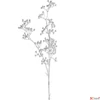 Kép 3/5 - Selyemvirág művirág bogyós Berry branch silver 95cm ezüst DST53