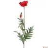 Kép 3/3 - Selyemvirág - művirág pipacs Papaver Joleen red piros pipacs mákvirág 72cm Holland SDDST53